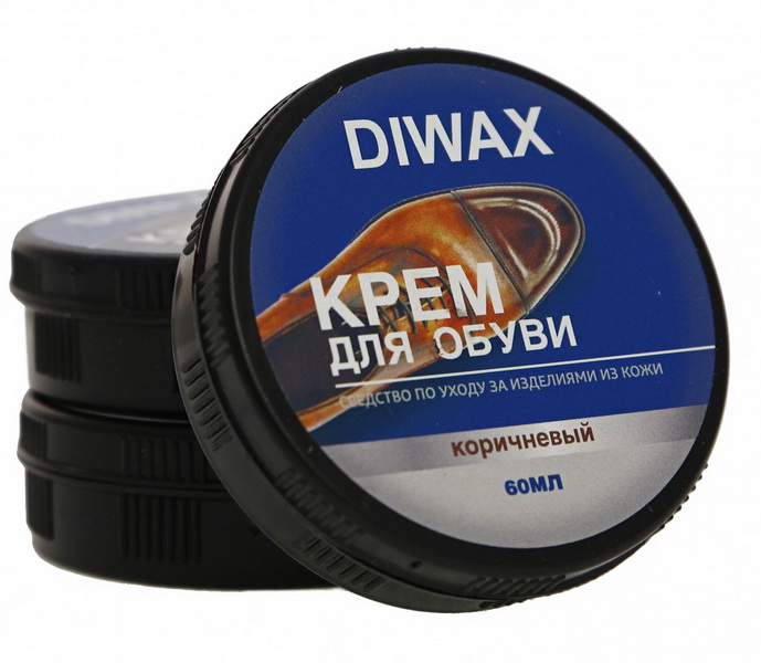 5002 DIWAX Крем для обуви в банке КОРИЧНЕВЫЙ 60 мл
