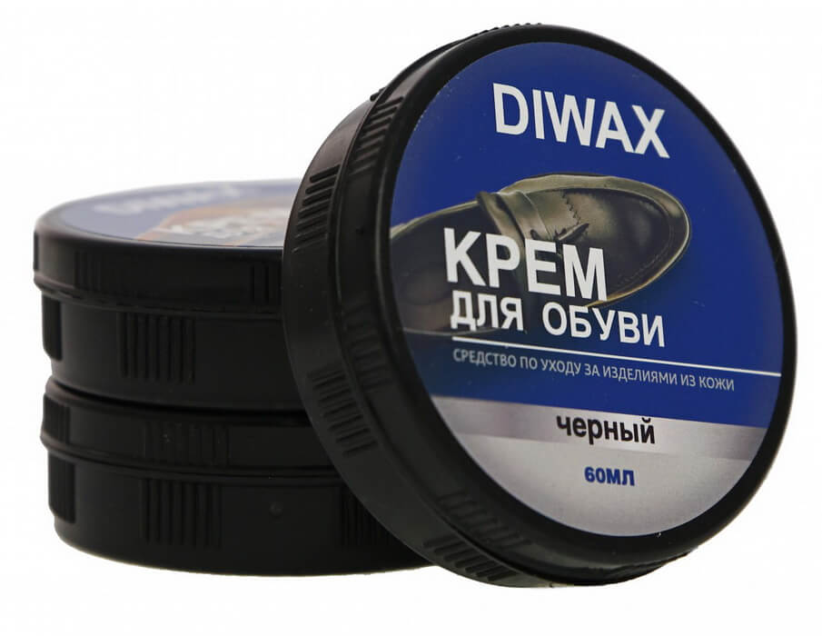 5001 DIWAX Крем для обуви в банке ЧЕРНЫЙ 60 мл